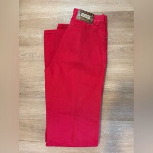 Vintage Lawman High Waisted Red Denim Jeans